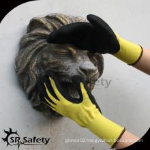 SRSAFETY foam latex glove worker glove